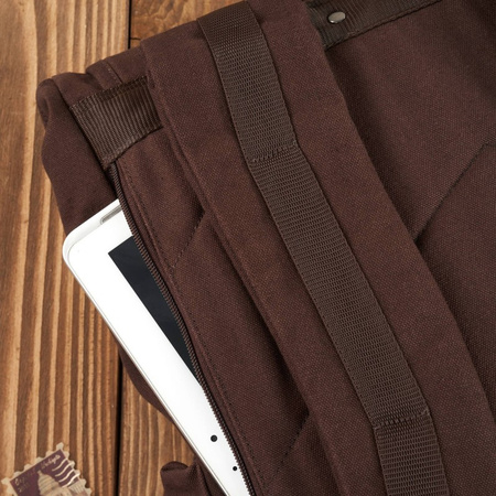 Plecak męski vintage na laptopa Paolo Peruzzi T-19-BR brązowy