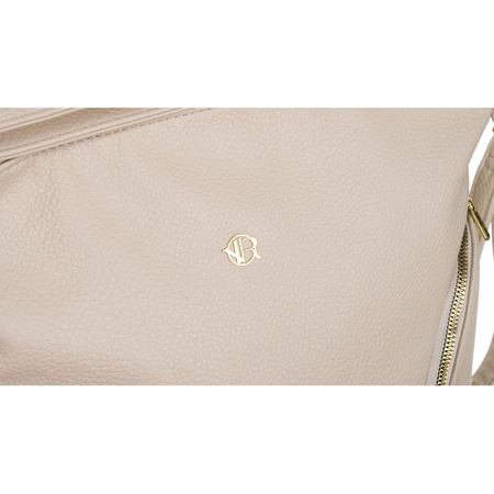 Torebka shopper damska beżowa z kieszonkami Rovicky - elegancja i funkcjonalność