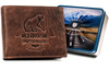 Portfel męski skórzany z tłoczeniem - elegancja i praktyczność Peterson