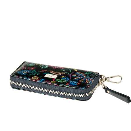 Etui na klucze BajuBaj z kolorowej skóry naturalnej - elegancja i srebrne detale ED010s115gr-n