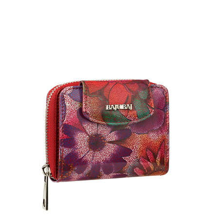 Portfel damski BajuBaj z naturalnej skóry - elegancja w kolorze czerwonym