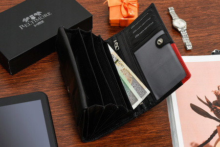 BELTIMORE portfel skórzany damski RFiD skóra karty