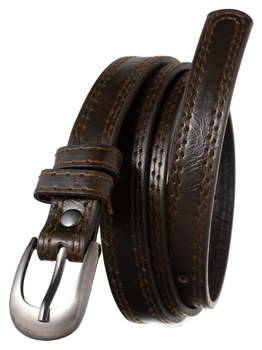 Wąski pasek damski ze skóry ekologicznej  - Cavaldi 105