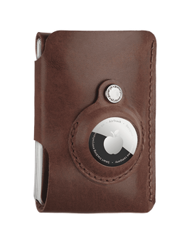 Portfel HOBBY for AirTag brązowy