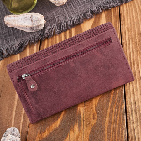 Elegancki różowy portfel skórzany Paolo Peruzzi z ochroną RFID