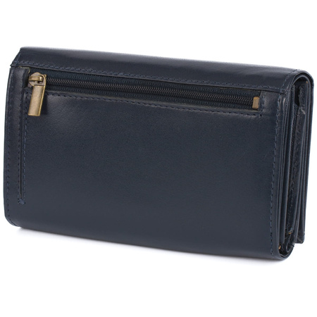 Portfel damski klasyczny - granatowy