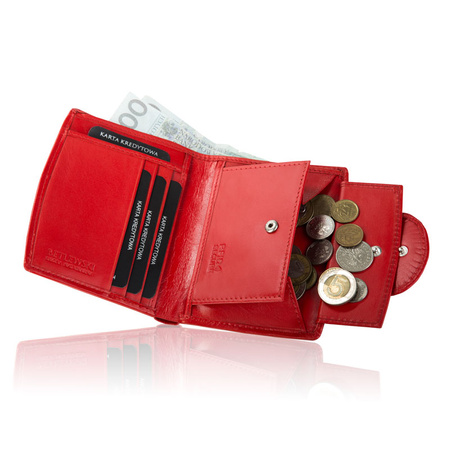 Portfel damski BASIC czerwony
