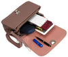 Listonoszka damska David Jones w kolorze dusty pink z kieszeniami