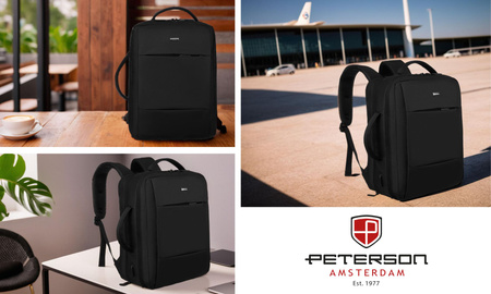 Plecak biznesowy podróżny Peterson - elegancja i funkcjonalność w jednym