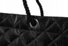 Torba shopper damska pikowana z materiału syntetycznego - Lorenti