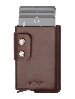 Portfel FUNKY wykonany ze skóry Nomad brązowy