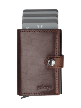 Portfel HIKER Go wykonany z roślinnie garbowanej skóry Nomad brązowy