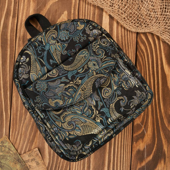 Plecak skórzany damski z orientalnym wzorem Paolo Peruzzi T-18-G