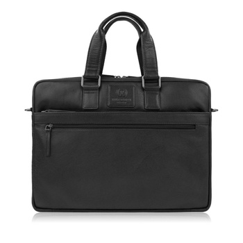 Torba skórzana męska na laptopa 15,6" Paolo Peruzzi czarna AL-09-BL