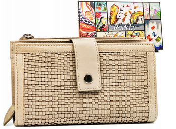 Duży portfel damski ze skóry naturalnej - Rovicky