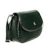 Torebka listonoszka Canaletto - elegancka skóra krokodyla w zieleni
