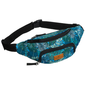 Saszetka damska z poliestru w roślinny wzór - Rovicky