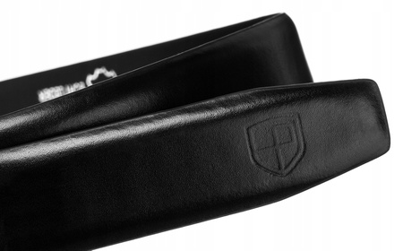 Elegancki pasek męski z klamrą automatyczną - Peterson 85