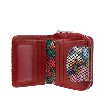 Portfel skórzany BajuBaj - elegancki, dwustronny, kolorowy design