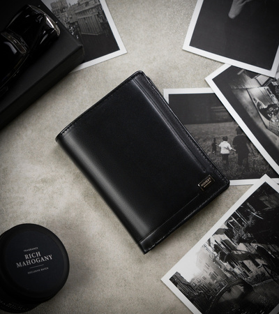 Portfel męski ze skóry naturalnej Rovicky - Duży, elegancki model