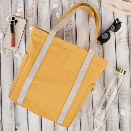 Torba damska na ramię shopper dua wegaska materiaowa pojemna óta Paolo Peruzzi E-17-YL