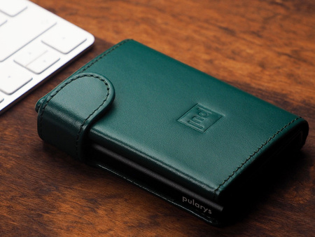 Portfel SOLO wykonany z miękkiej w dotyku skóry Italia zielony