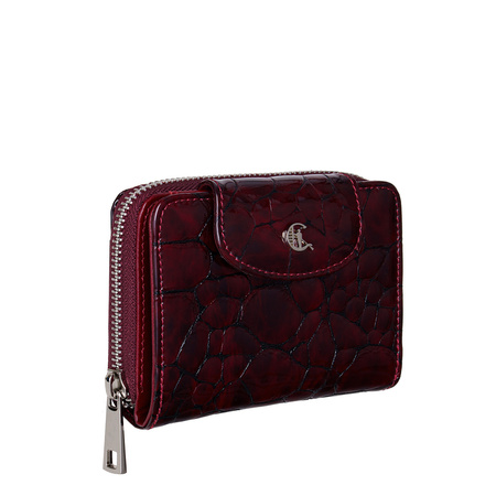 Portfel damski Canaletto - elegancja z ochroną RFID w bordowym wydaniu