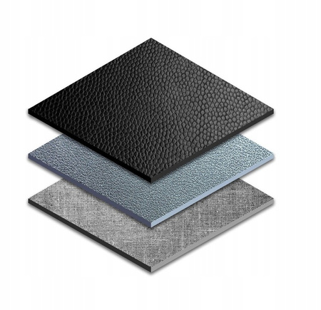 Portfel męski skórzany czarny Rovicky z zatrzaskiem i RFID