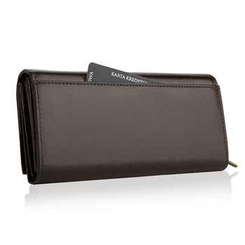 Portfel damski CLASSIC brazowy