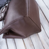 Torba shopper skórzana brązowa Paolo Peruzzi IN-64-BR na ramię