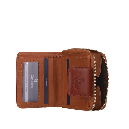 Portfel skórzany Canaletto - elegancja z naturalnej skóry licowej RFID