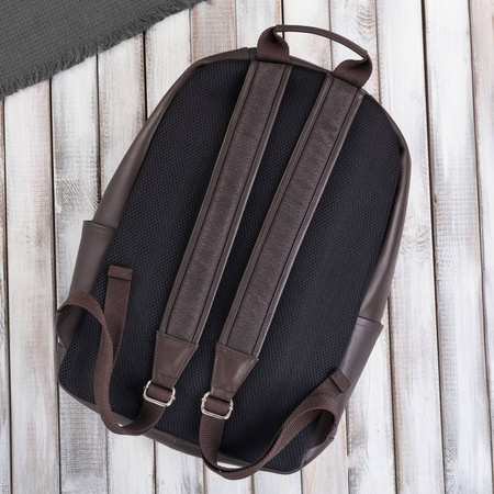 Plecak skórzany unisex do laptopa 15.6" Paolo Peruzzi E-29-BR