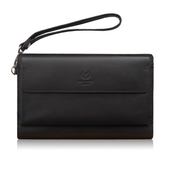 Saszetka męska skórzana brązowa Paolo Peruzzi AL-26 z uchwytem