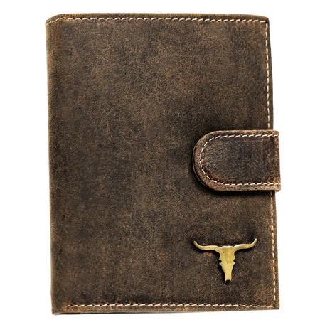 Duży portfel męski z bydlęcej skóry naturalnej - Buffalo Wild