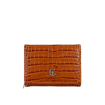 Portfel damski Canaletto ze skóry krokodylej z ochroną RFID