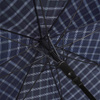 Półautomatyczny parasol w kratę SPLASH granatowy