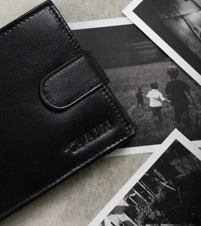 Portfel męski skórzany Cavaldi z zatrzaskiem i RFID - elegancka funkcjonalność