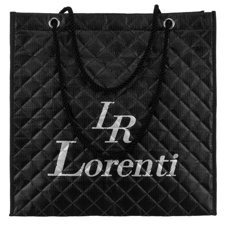 Torba shopper damska pikowana z materiału syntetycznego - Lorenti