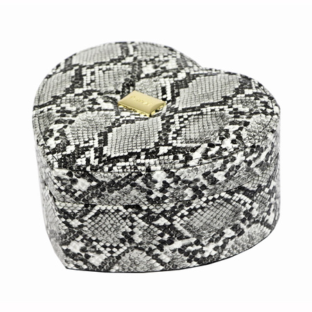 Kuferek Elegancki PATRIZIA BEAUTY-H2 w Kolorze Popielowym