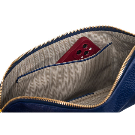 Nerka damska Peterson - granatowa, stylowa saszetka crossbody