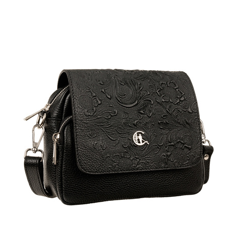 Listonoszka skórzana Canaletto z tłoczoną klapką - elegancja na co dzień