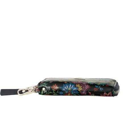 Etui na klucze BajuBaj z kolorowej skóry naturalnej - elegancja i srebrne detale ED010s115gr-n