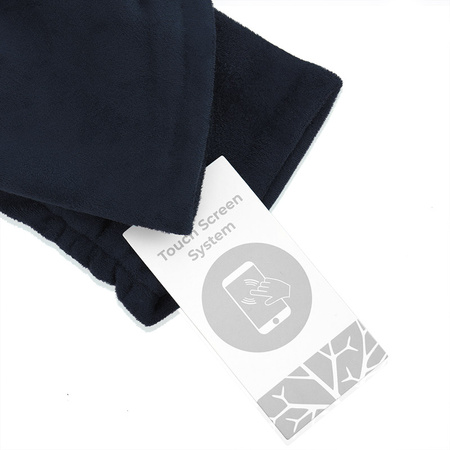 Damskie rękawiczki SUEDE granatowy