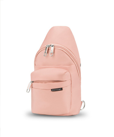 Plecak na jedno ramię Sling Bag - różowy Puccini