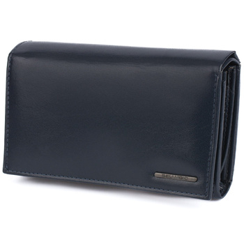 Portfel damski klasyczny - granatowy