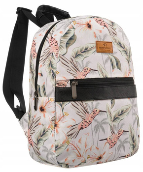 Plecak damski Rovicky w roślinny wzór - miejski styl na każdą okazję