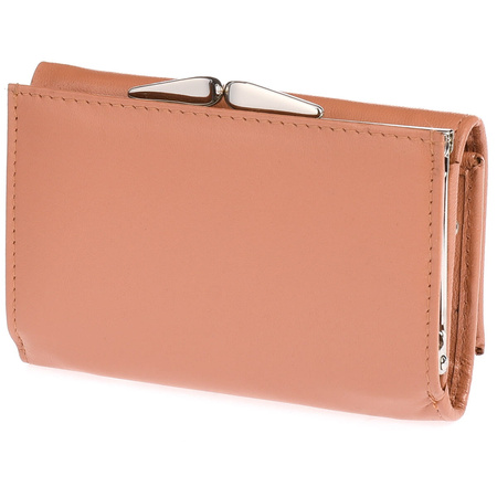 Poręczny portfel damski w wyrazistych kolorach - wielbłądzi