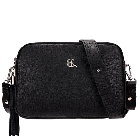 Listonoszka Canaletto - elegancka skóra groszkowana, modny dodatek