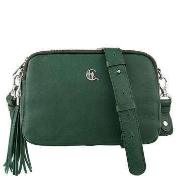 Listonoszka Canaletto ze skóry naturalnej - elegancja w zieleni