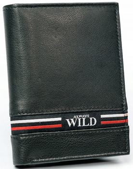 Skórzany portfel męski bez zapięcia - Always Wild